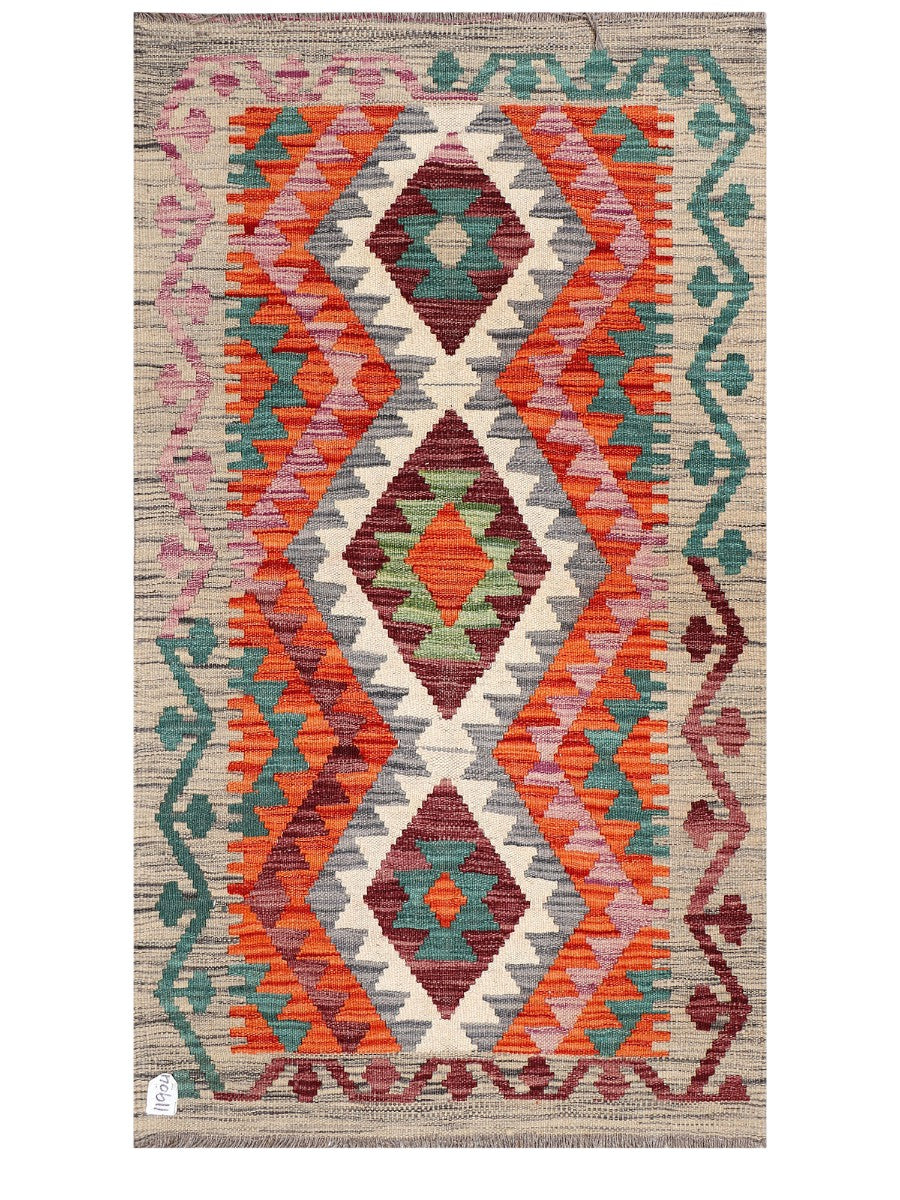 Maimana Afghanistan Kilim Rug - 135 x 78 cm - Handmade