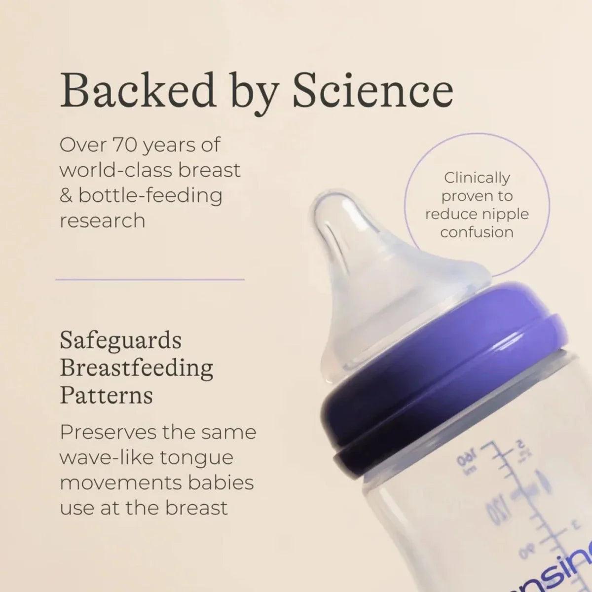 Lansinoh Feeding Bottles with NaturalWave Teat 240ml Pack of 2