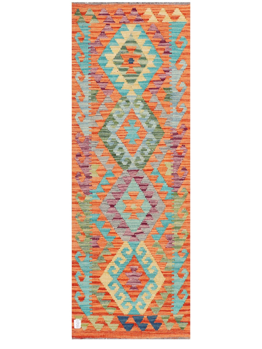 Maimana Afghanistan Kilim Rug - 174 x63 cm - Handmade