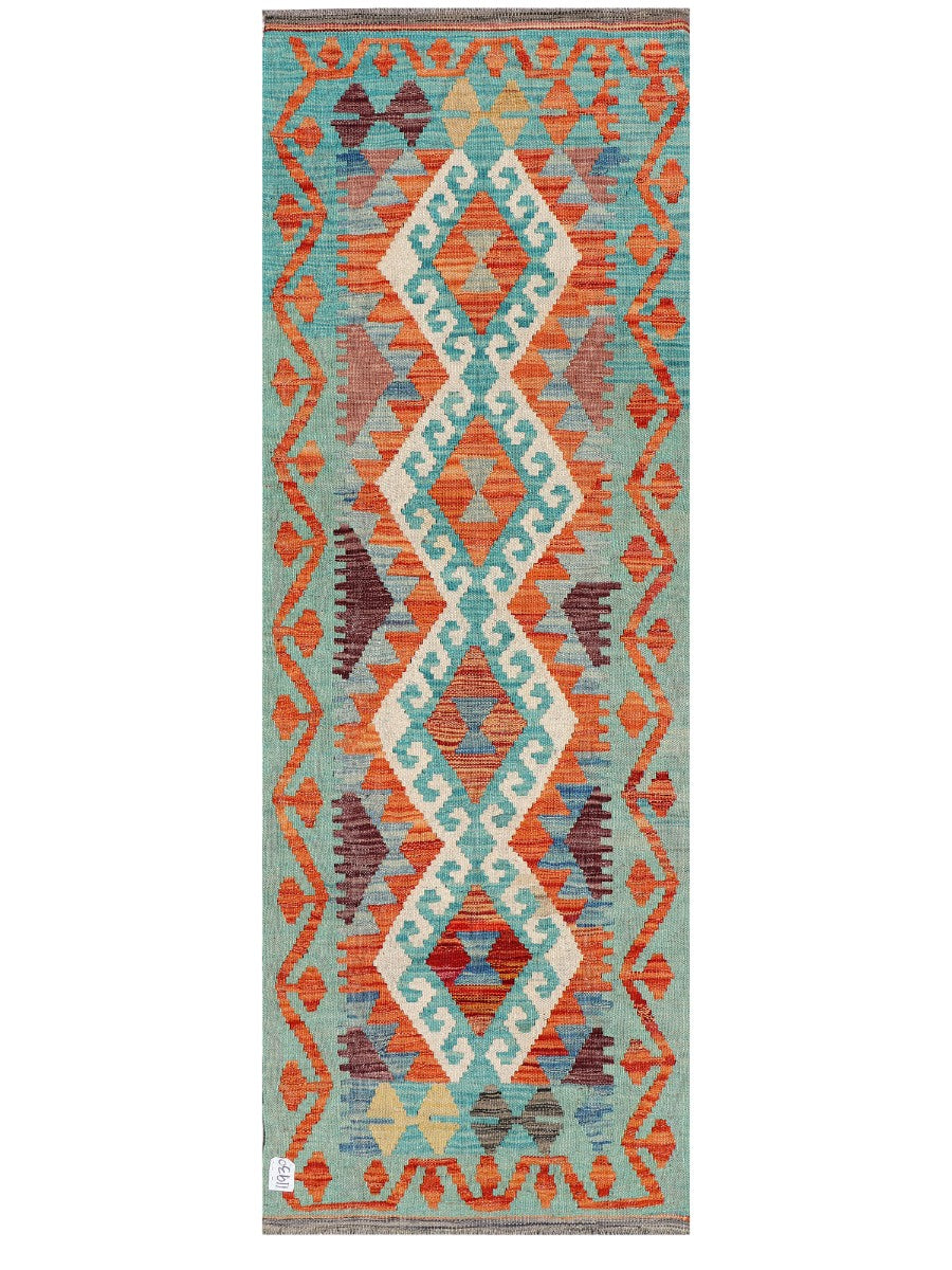 Maimana Afghanistan Kilim Rug - 187 x62 cm - Handmade