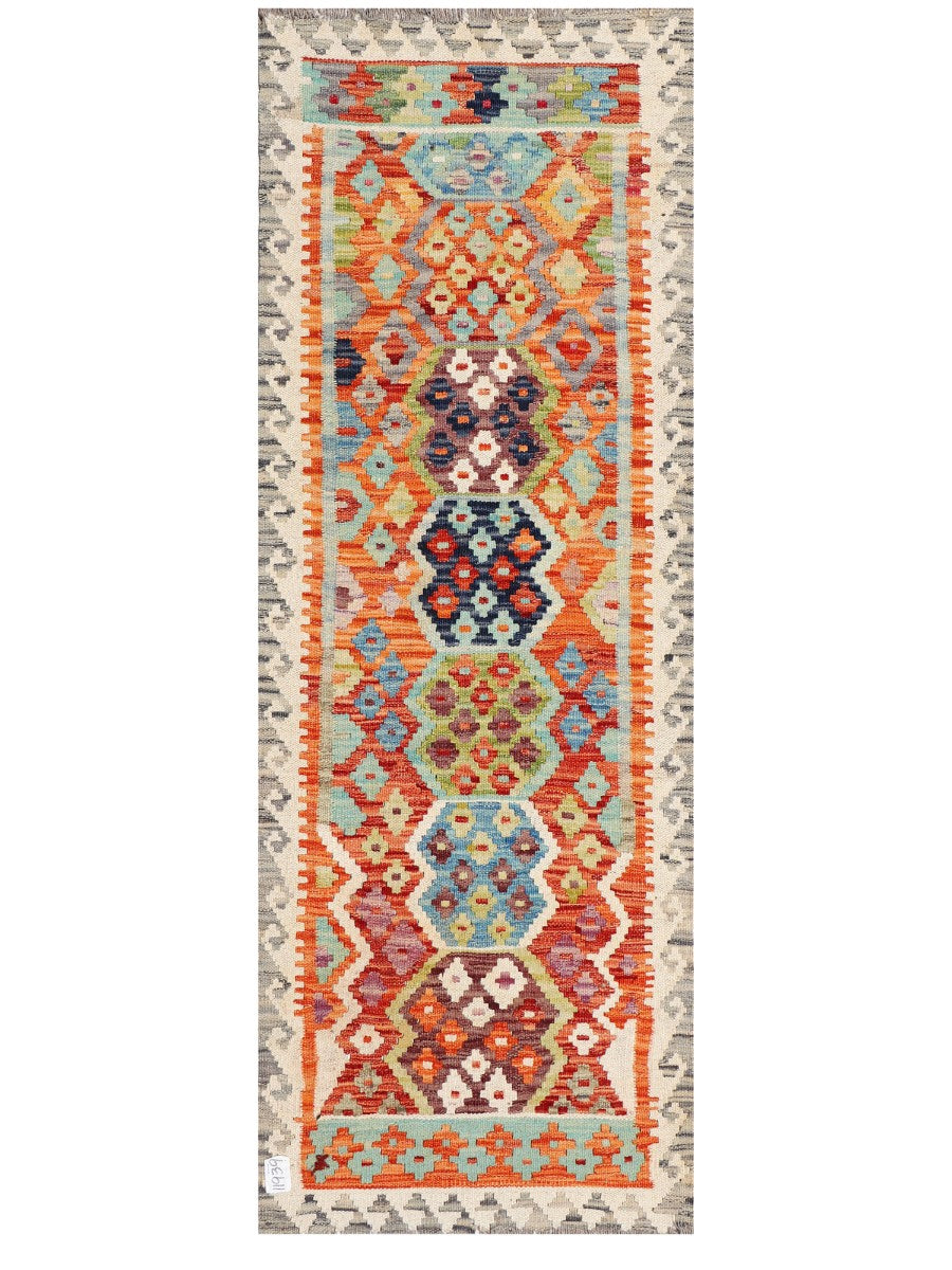 Maimana Afghanistan Kilim Rug - 178 x65 cm - Handmade