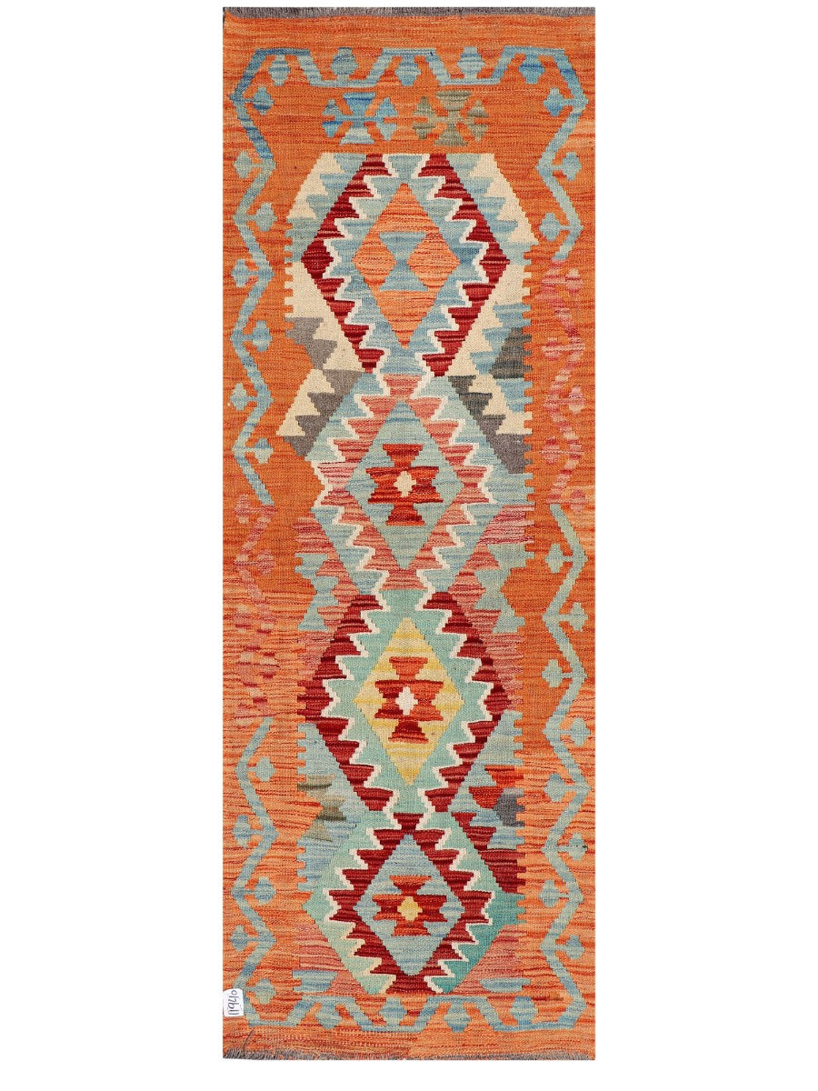 Maimana Afghanistan Kilim Rug - 184 x67 cm - Handmade