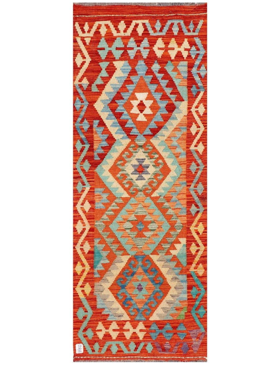Maimana Afghanistan Kilim Rug - 180 x69 cm - Handmade