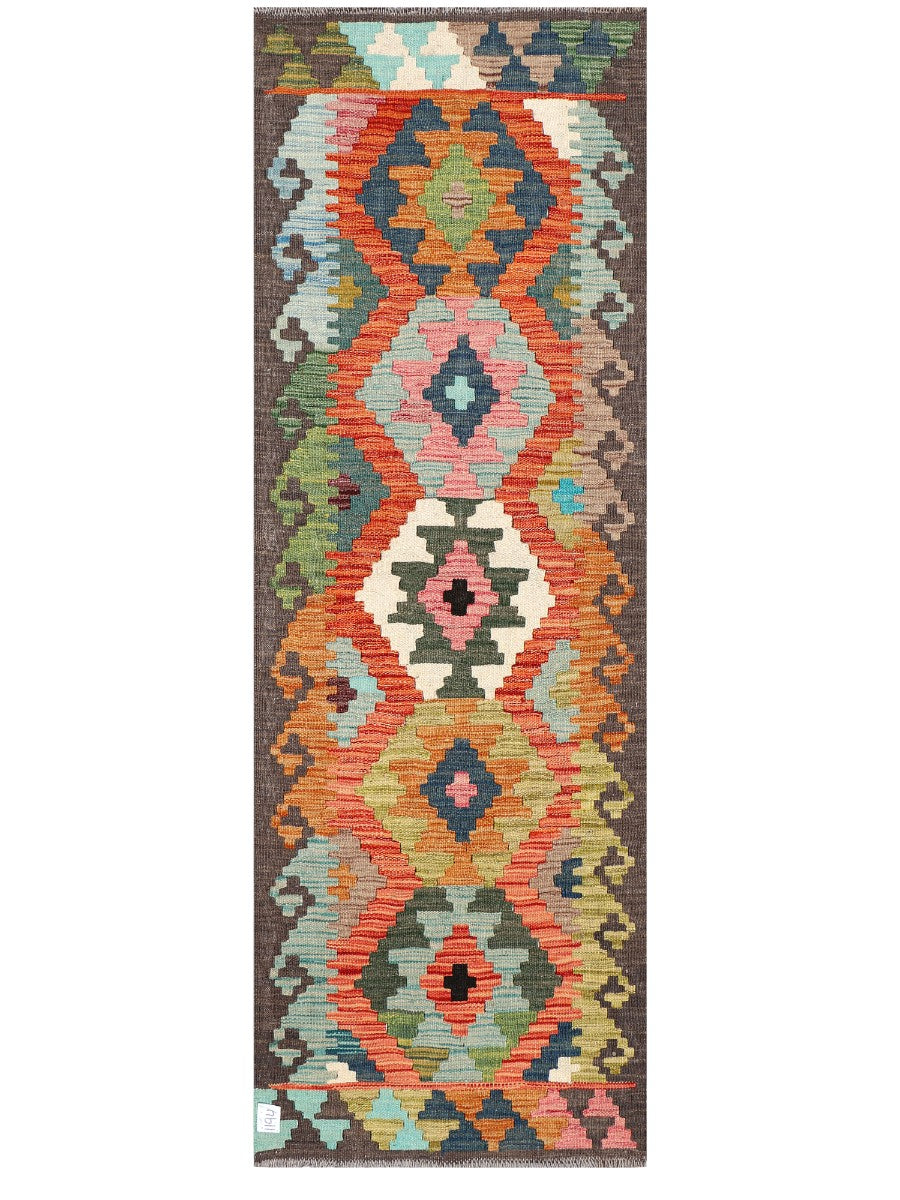 Maimana Afghanistan Kilim Rug - 178 x62 cm - Handmade