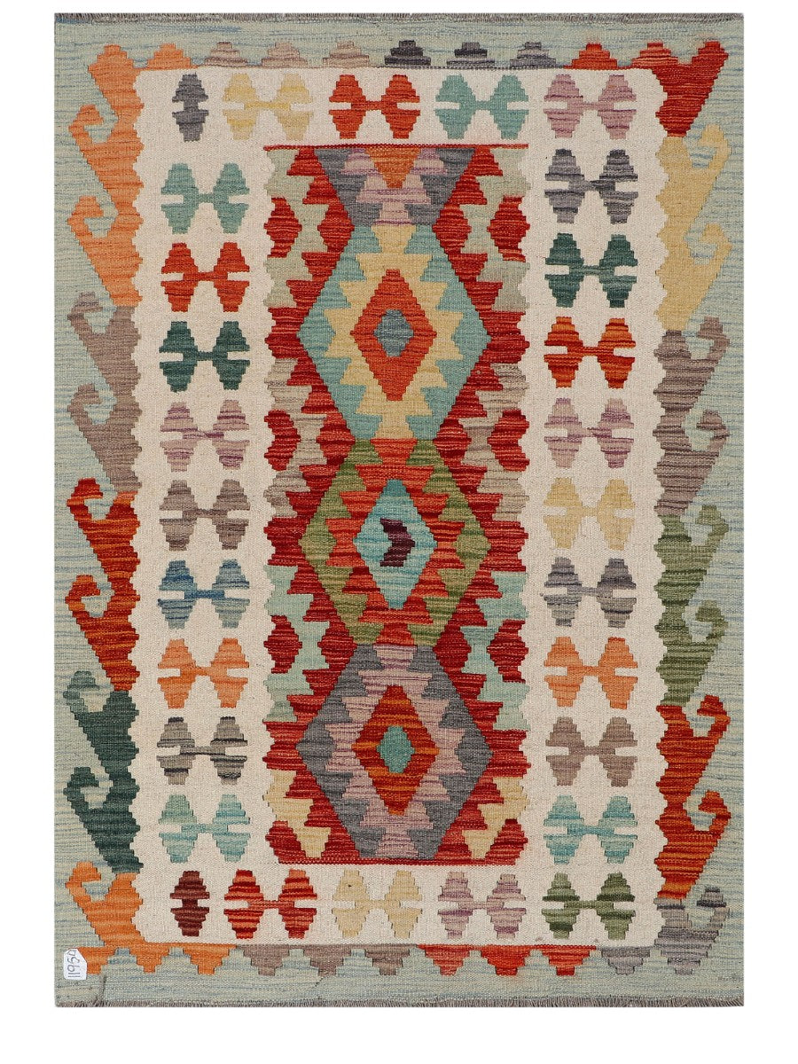 Maimana Afghanistan Kilim Rug - 156 x111 cm - Handmade