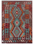 Maimana Afghanistan Kilim Rug - 141 x106 cm - Handmade