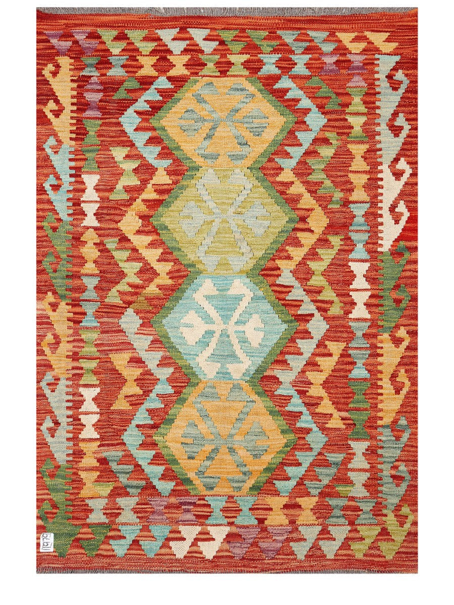 Maimana Afghanistan Kilim Rug - 145 x101 cm - Handmade