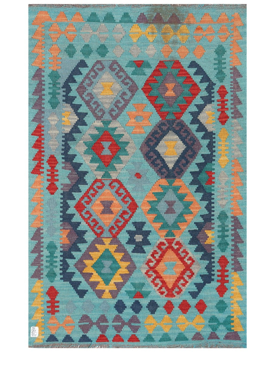 Maimana Afghanistan Kilim Rug - 156 x102 cm - Handmade