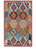 Maimana Afghanistan Kilim Rug - 159 x103 cm - Handmade