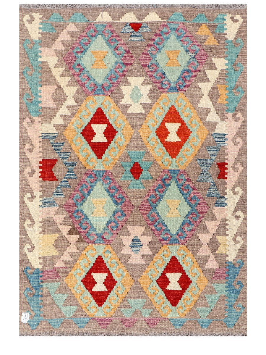 Maimana Afghanistan Kilim Rug - 153 x105 cm - Handmade