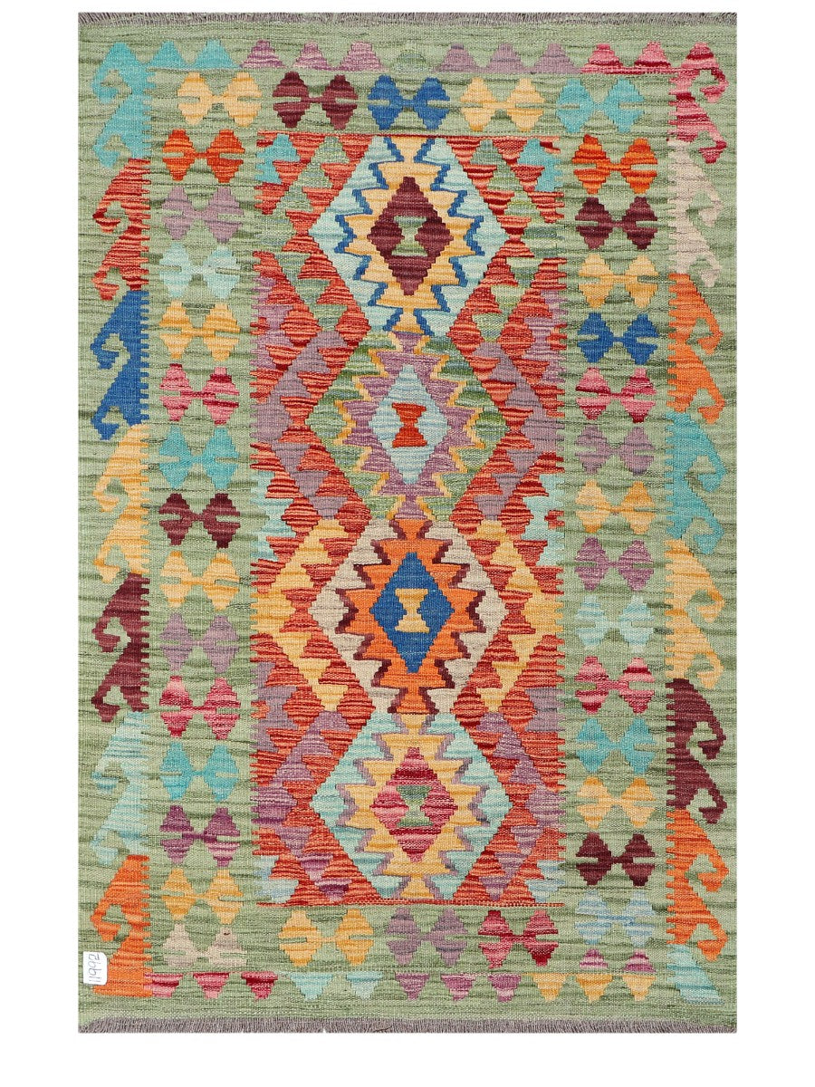 Maimana Afghanistan Kilim Rug - 153 x102 cm - Handmade