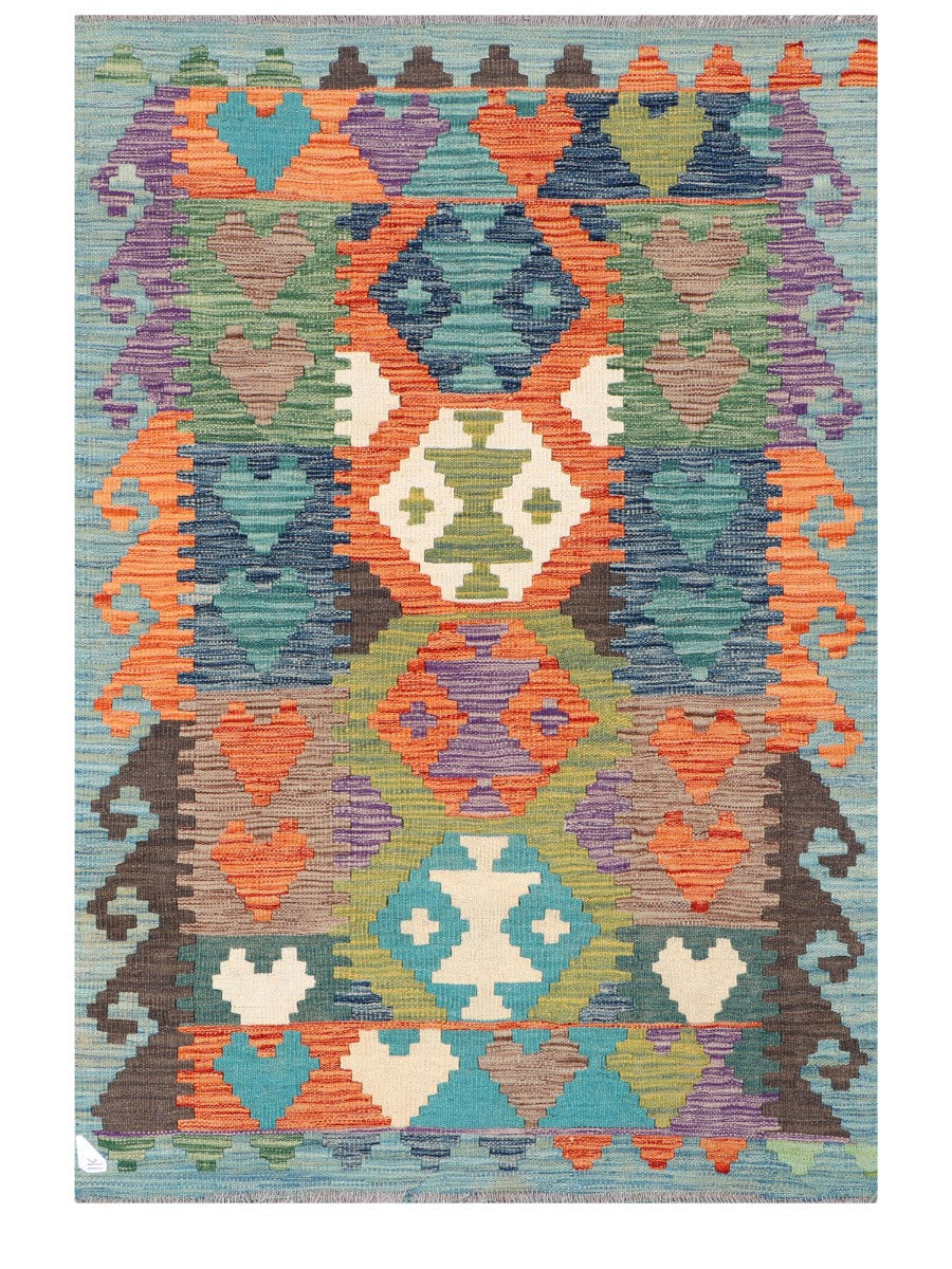 Maimana Afghanistan Kilim Rug - 148 x100 cm - Handmade