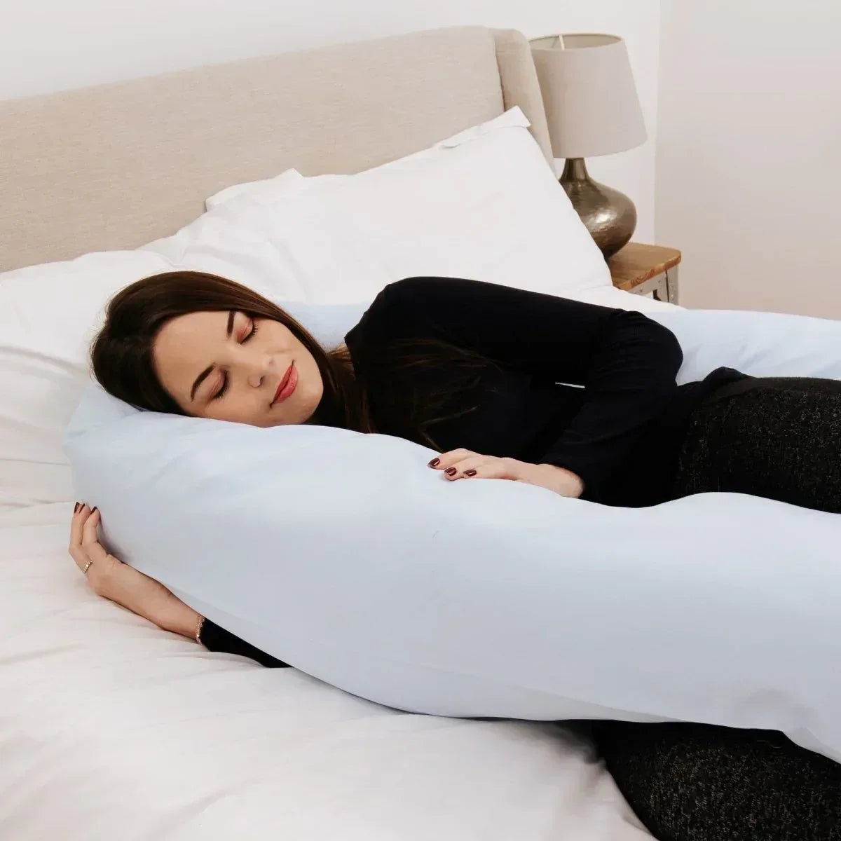 12-ft-maternity-pillow-and-case-light-blue-280258 - Bobobiy