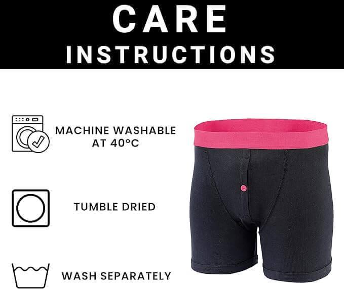 12 Pack Classic Menswear Black Cotton Blend Boxer Shorts Breathable Activewear Comfortable Stretch Colourful Waistband Durable Lightweight Button Fly Underwear MB08