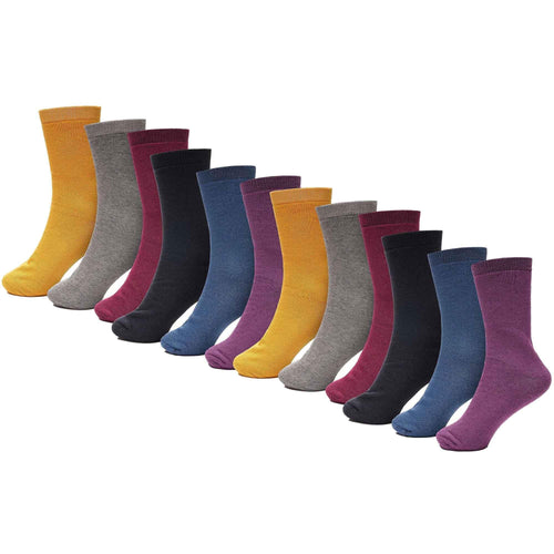 12-pack-womens-thermal-winter-socks-extra-warm-for-cold-weather-high-insulation-with-2-3-tog-rating-perfect-for-work-boots-and-outdoor-activities-by-heatwave-thermalwear-assorted-4-7 - Bobobiy