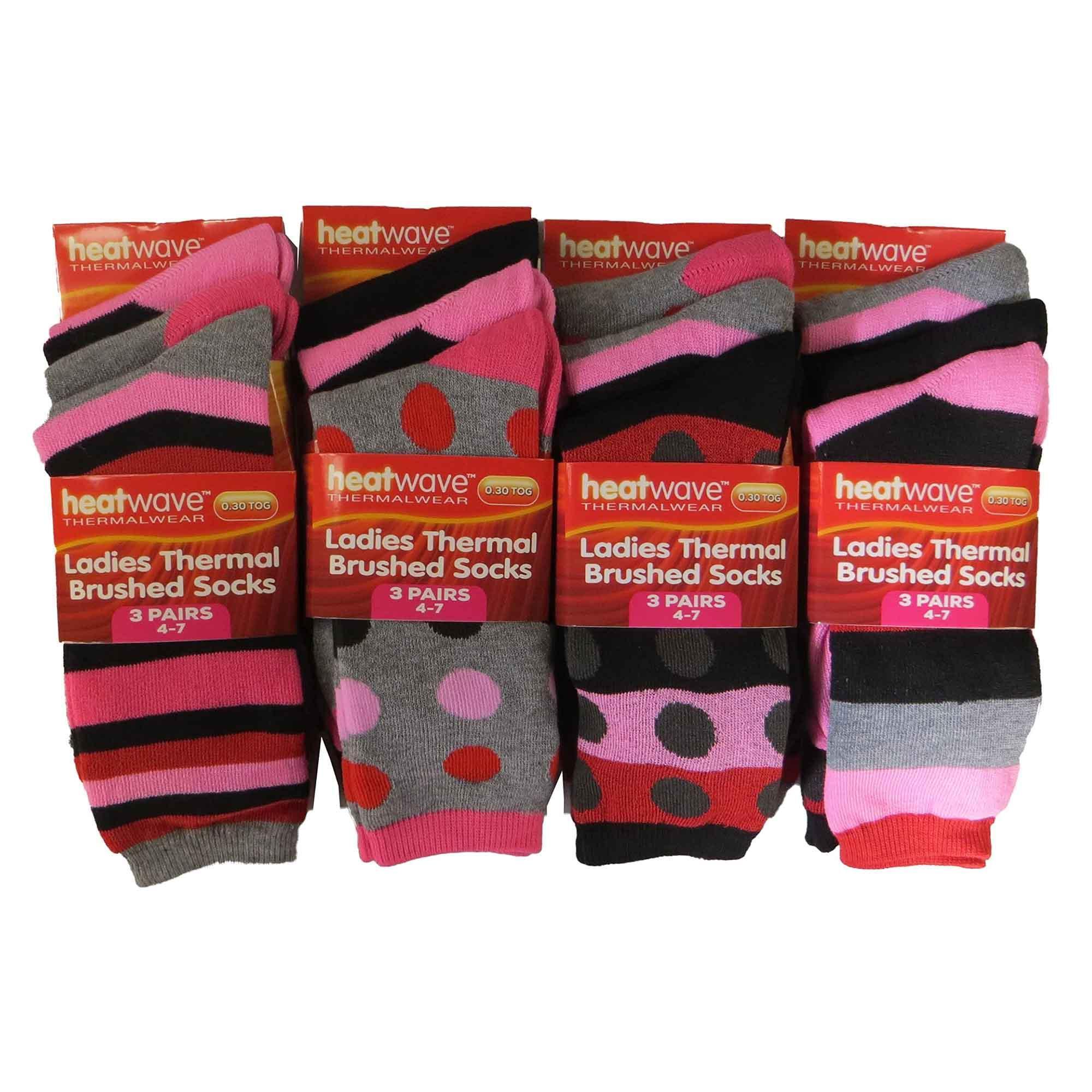 12-pack-womens-thermal-winter-socks-extra-warm-for-cold-weather-high-insulation-with-2-3-tog-rating-perfect-for-work-boots-and-outdoor-activities-by-heatwave-thermalwear-dots-4-7-sock - Bobobiy