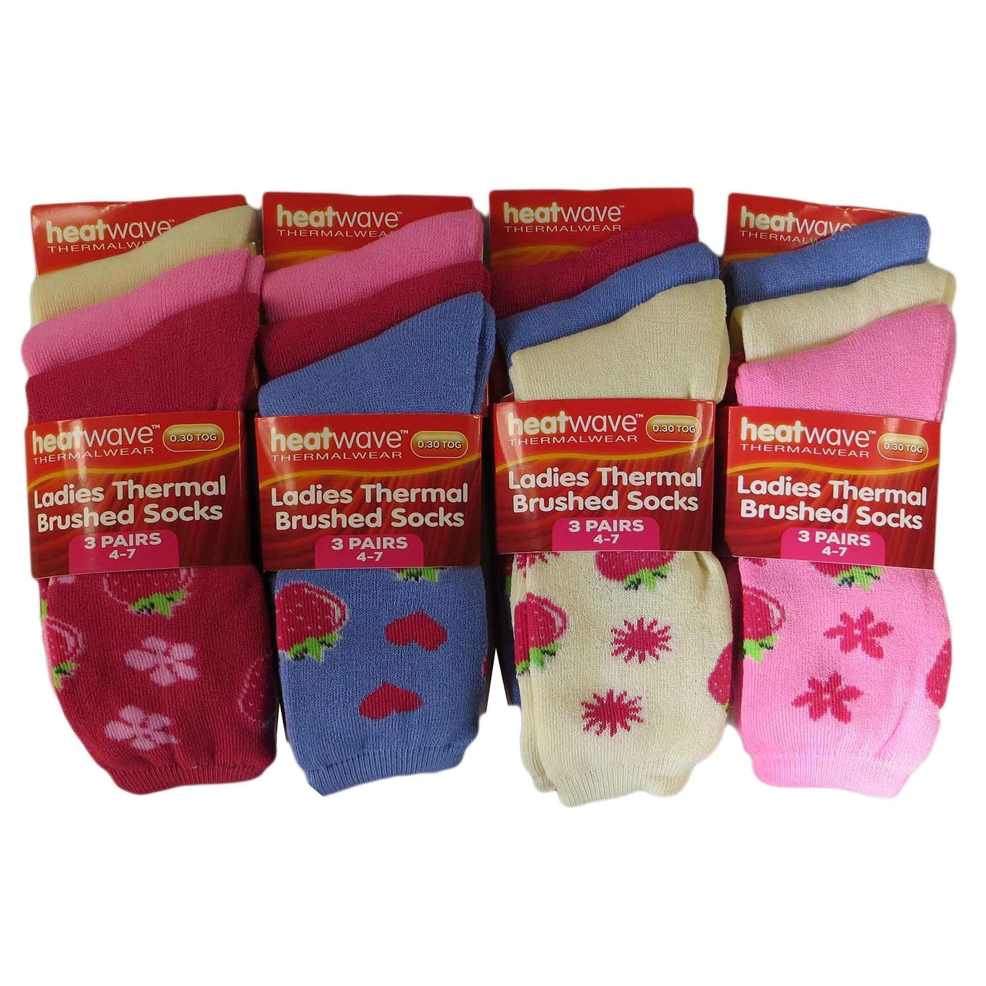 12-pack-womens-thermal-winter-socks-extra-warm-for-cold-weather-high-insulation-with-2-3-tog-rating-perfect-for-work-boots-and-outdoor-activities-by-heatwave-thermalwear-strawberry-4 - Bobobiy