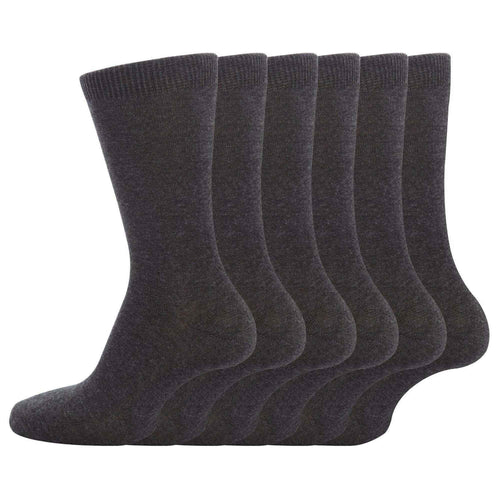 12-pairs-kids-cotton-school-socks-breathable-durable-ankle-socks-boys-girls-uniform-navy-grey-black-white-sizes-2-to-12-by-sock-stack-grey-6-8-socks-1184733872 - Bobobiy