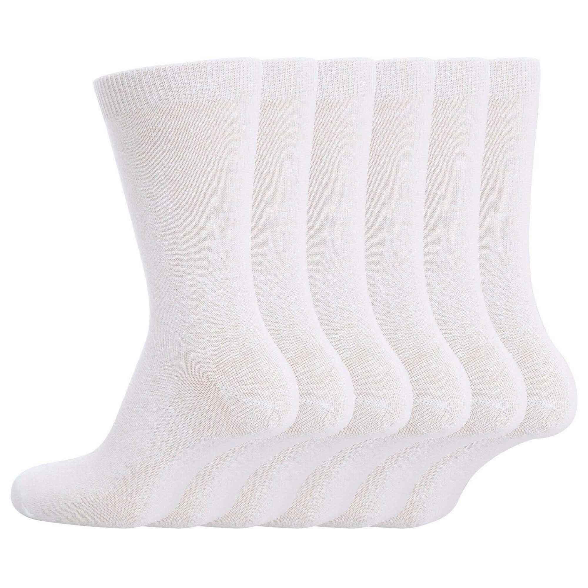 12-pairs-kids-cotton-school-socks-breathable-durable-ankle-socks-boys-girls-uniform-navy-grey-black-white-sizes-2-to-12-by-sock-stack-white-6-8-socks-1184733870 - Bobobiy