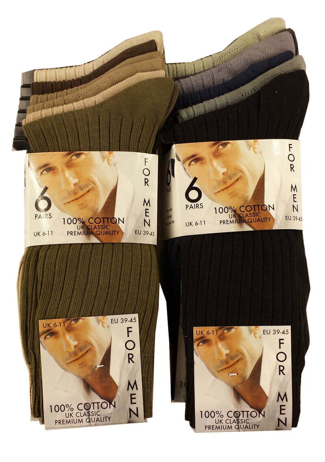 12-pairs-men-s-100-cotton-moisture-wicking-antibacterial-dress-work-socks-assorted-brown-black-comfortable-all-day-wear-sustainable-by-sock-stack-assorted-6-11-socks-1176513860 - Bobobiy