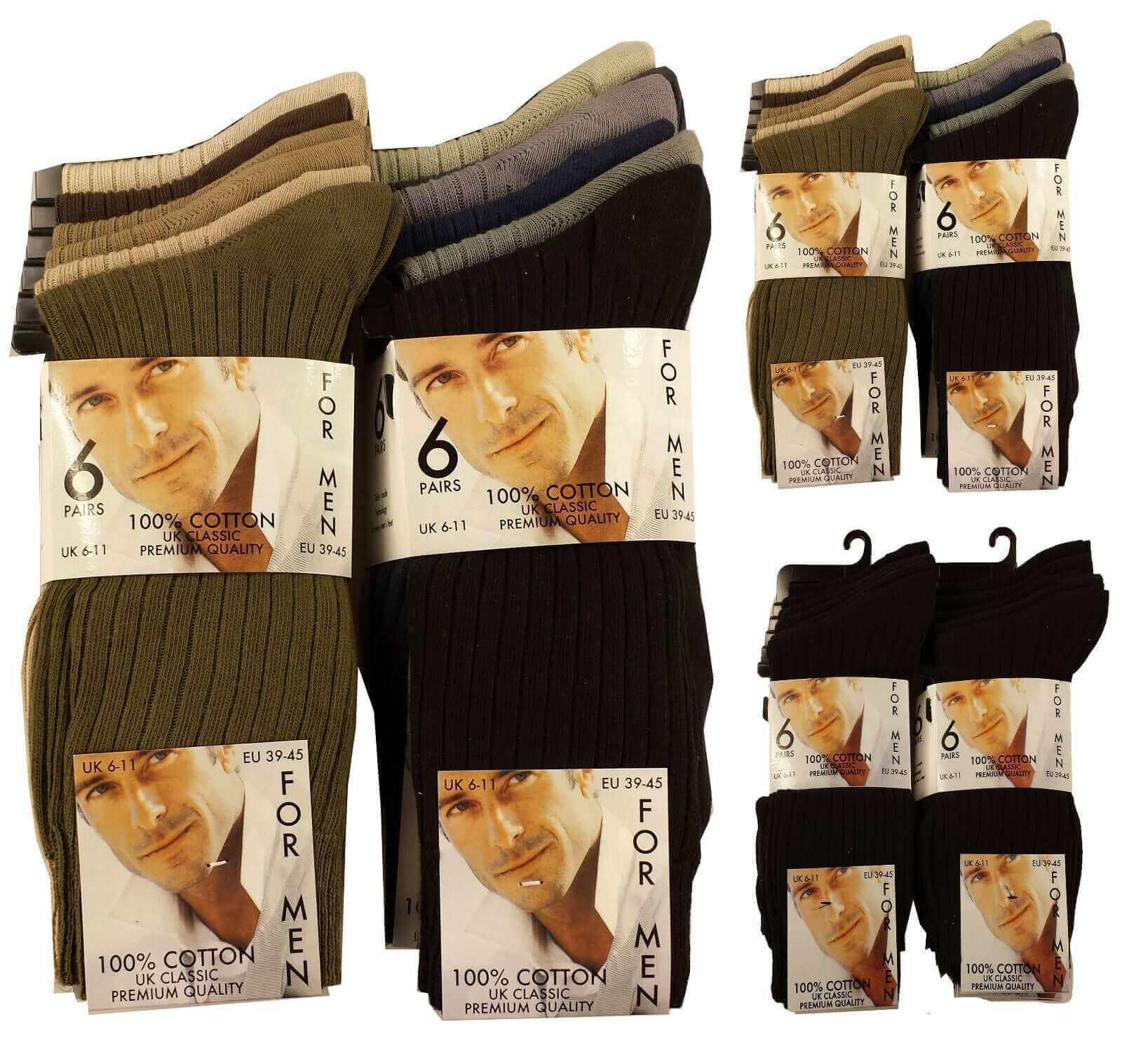 12-pairs-men-s-100-cotton-moisture-wicking-antibacterial-dress-work-socks-assorted-brown-black-comfortable-all-day-wear-sustainable-by-sock-stack-socks-1176513862 - Bobobiy