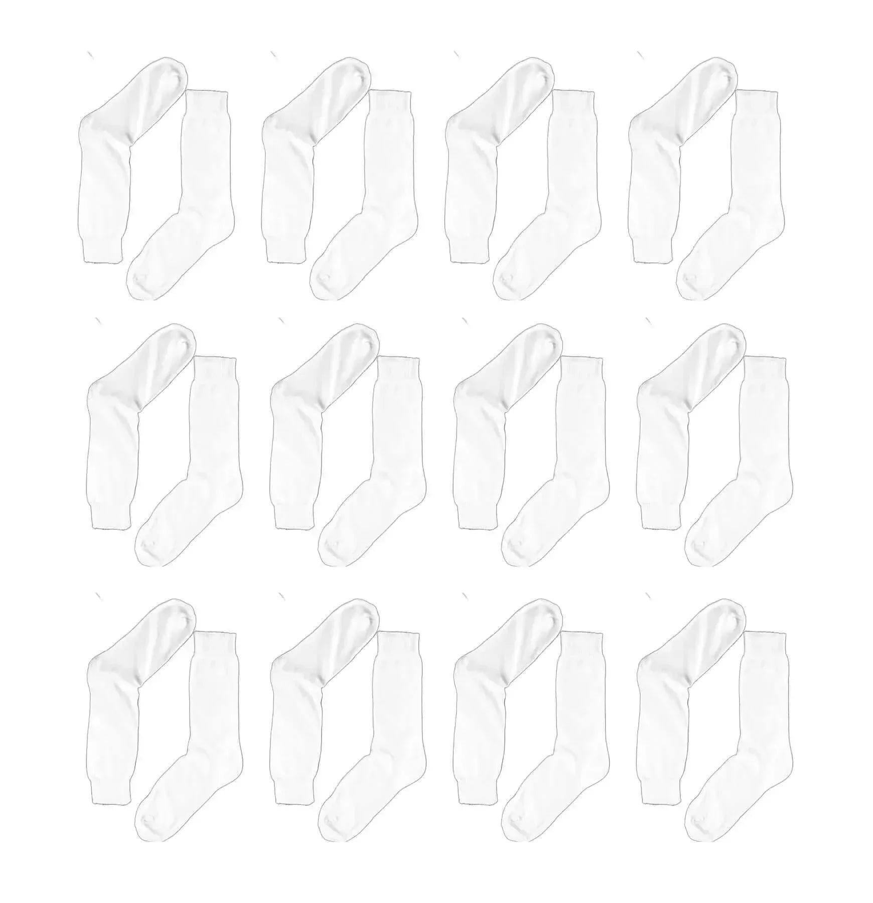 12-pairs-mens-dress-socks-seam-free-toe-100-sustainable-cotton-moisture-wicking-antibacterial-breathable-elastic-band-ideal-for-office-formal-wear-uk-6-11-eu-39-45-by-sock-stack-white - Bobobiy