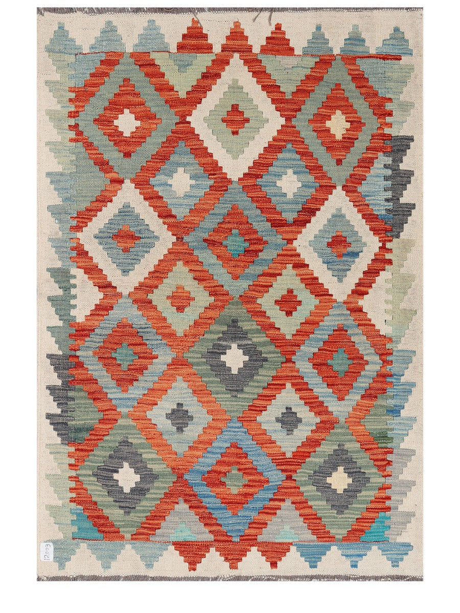 Maimana Afghanistan Kilim Rug - 148 x103 cm - Handmade