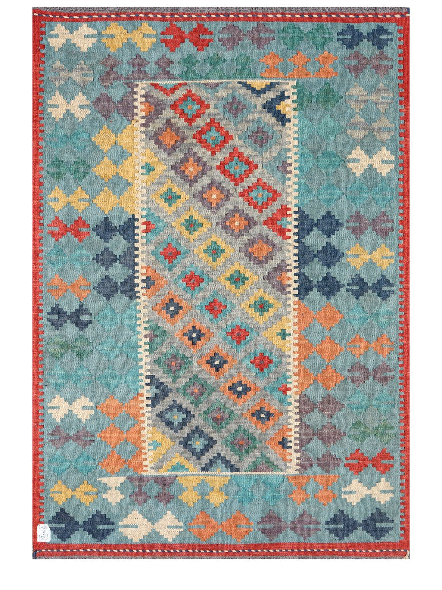 Maimana Afghanistan Kilim Rug - 150 x106 cm - Handmade