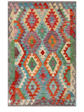 Maimana Afghanistan Kilim Rug - 163 x106 cm - Handmade