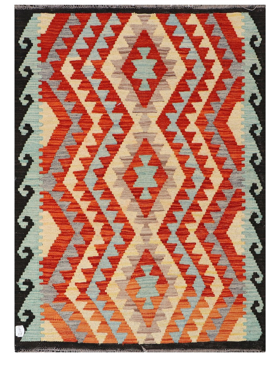 Maimana Afghanistan Kilim Rug - 144 x104 cm - Handmade