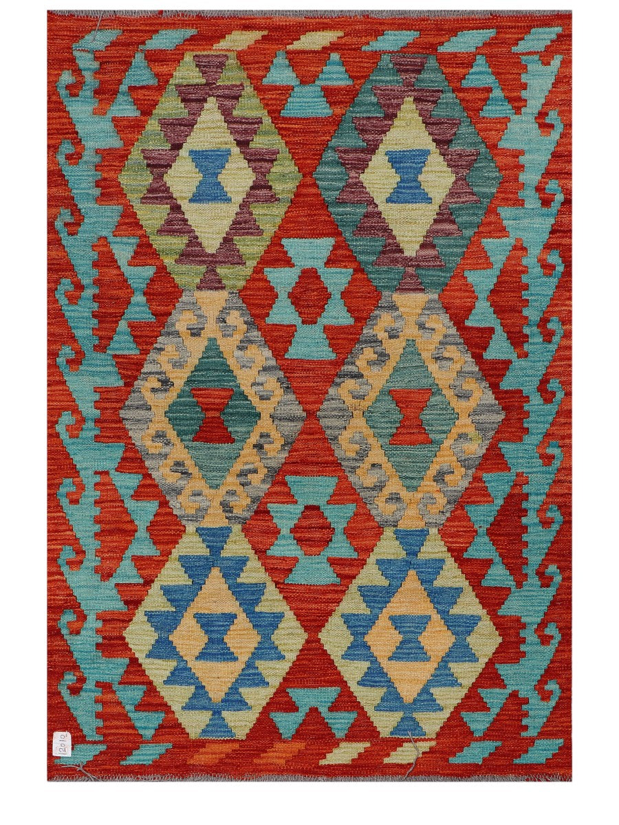 Maimana Afghanistan Kilim Rug - 143 x100 cm - Handmade