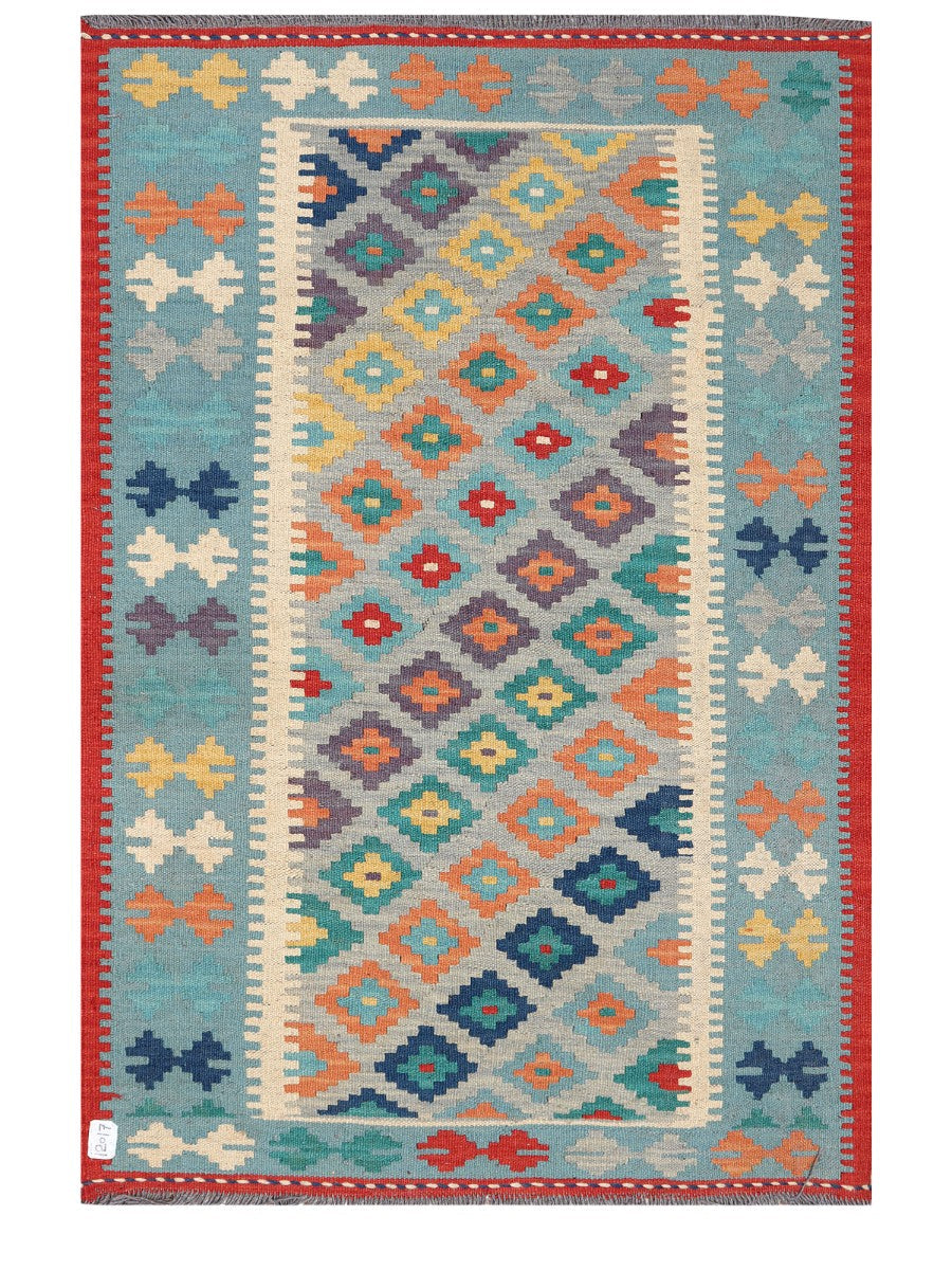 Maimana Afghanistan Kilim Rug - 150 x103 cm - Handmade