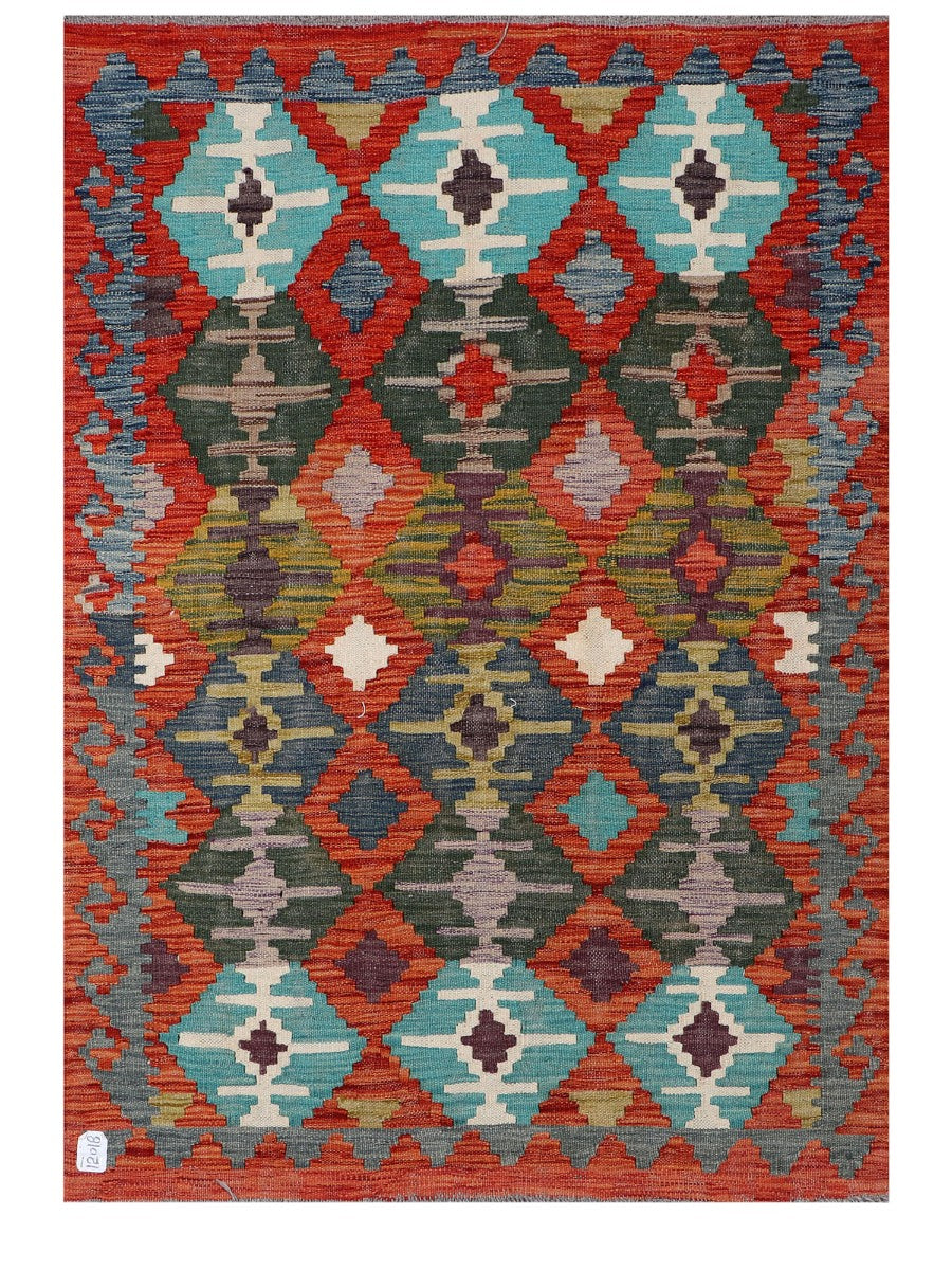 Maimana Afghanistan Kilim Rug - 146 x105 cm - Handmade