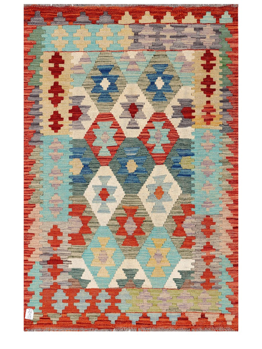 Maimana Afghanistan Kilim Rug - 146 x99 cm - Handmade