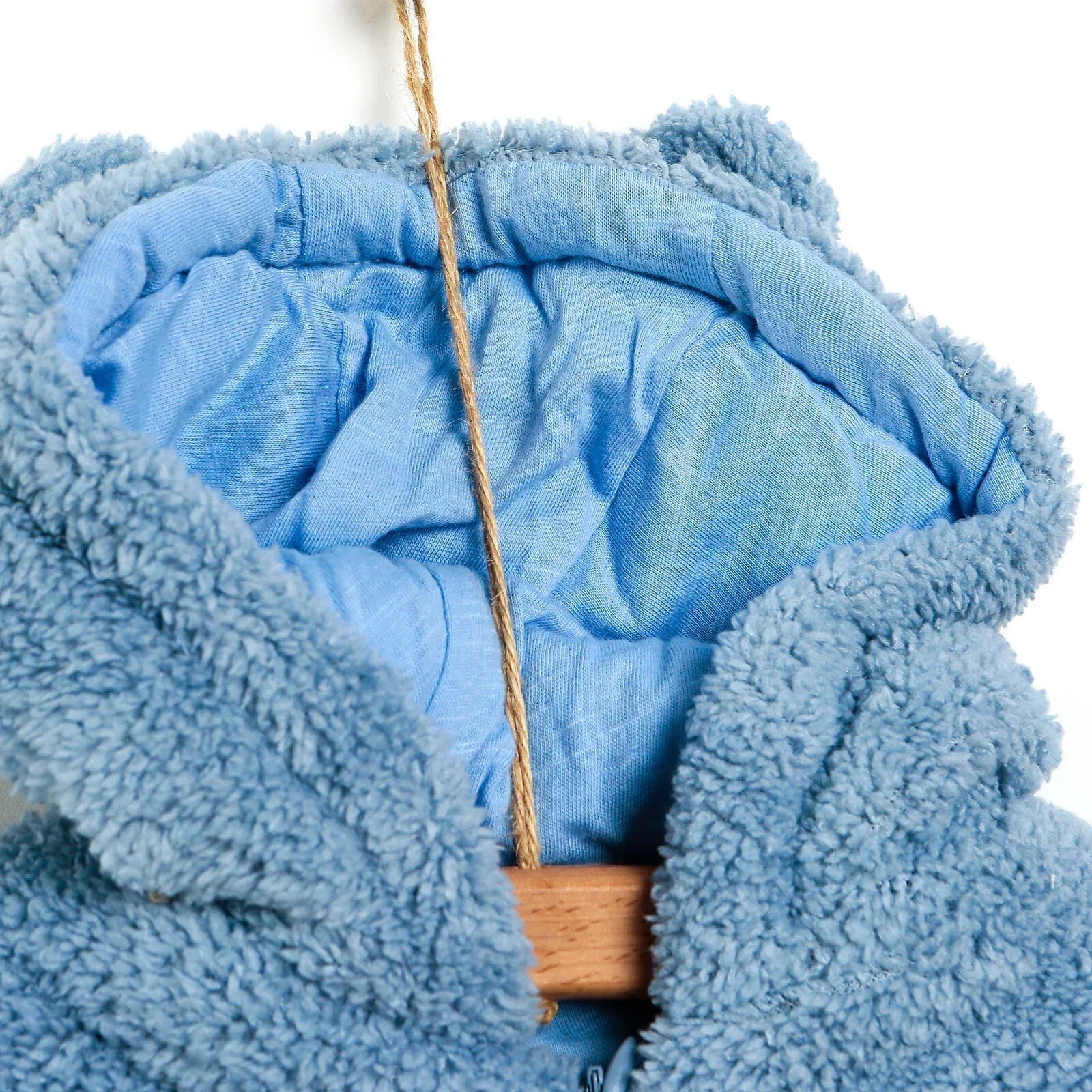 Cassiope Newborn Welsoft Footed Jumpsuit - Blue - Bobobiy