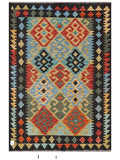 Maimana Afghanistan Kilim Rug - 147 x104 cm - Handmade