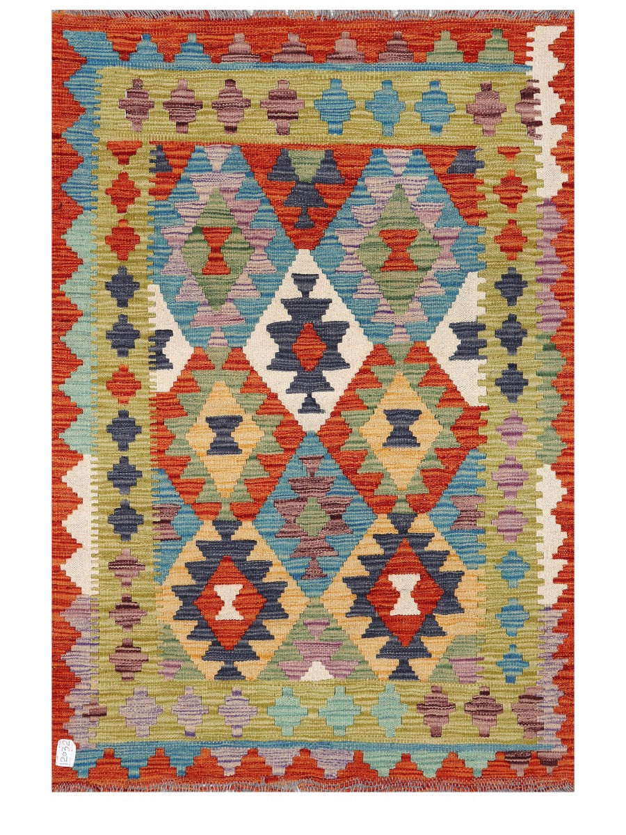 Maimana Afghanistan Kilim Rug - 140 x97 cm - Handmade