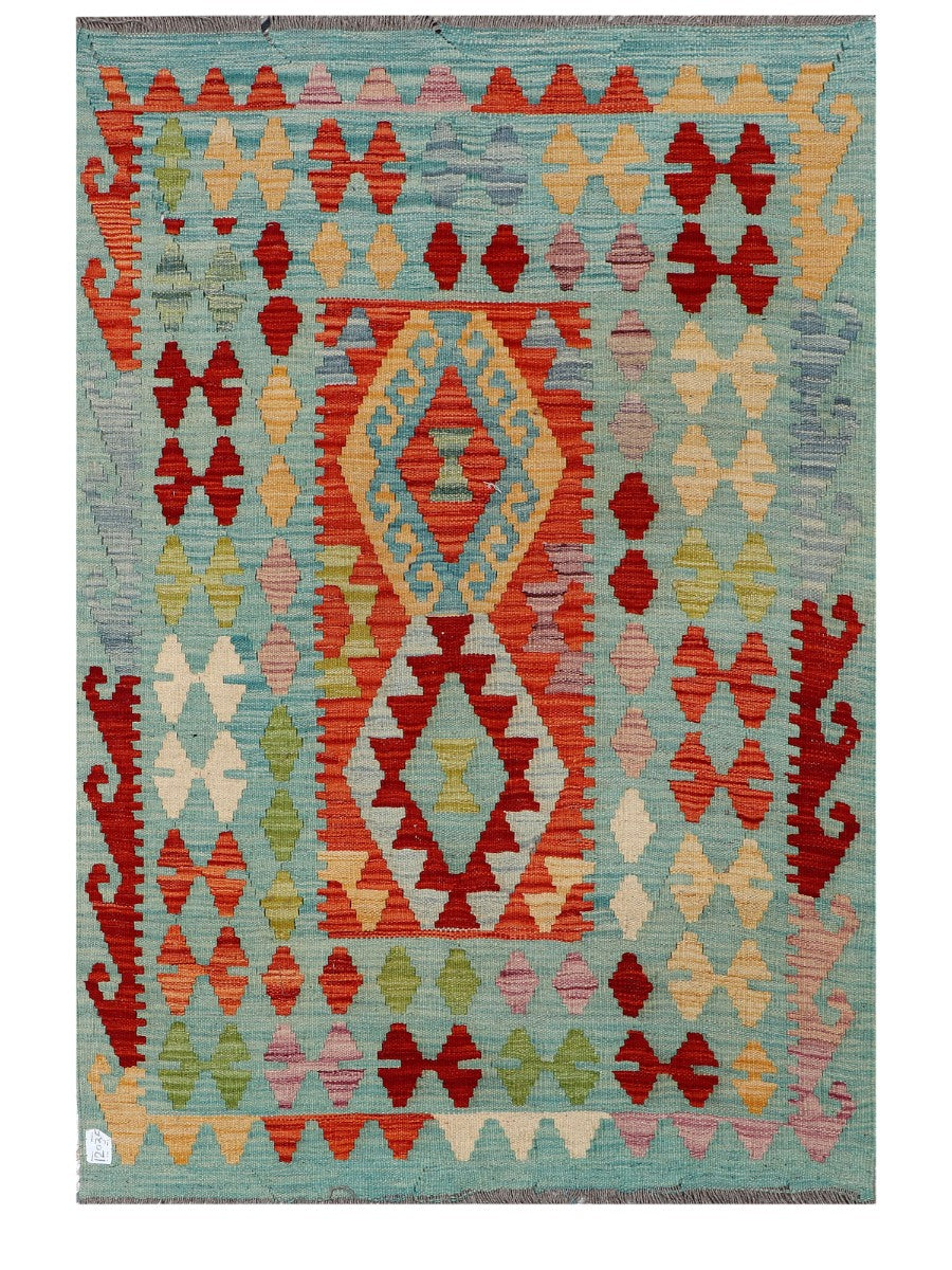 Maimana Afghanistan Kilim Rug - 156 x105 cm - Handmade