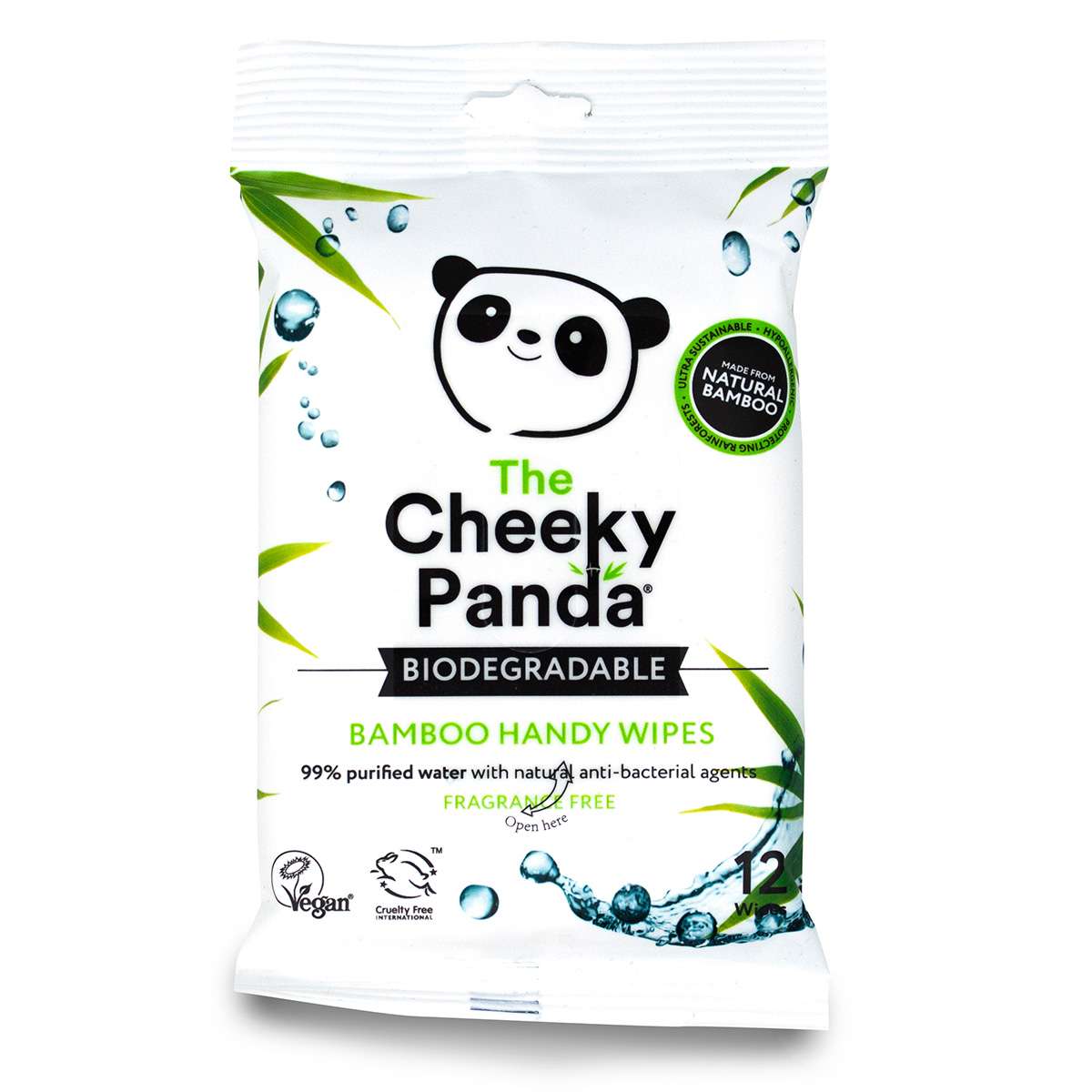 The Cheeky Panda Handy Wipes - 12pc