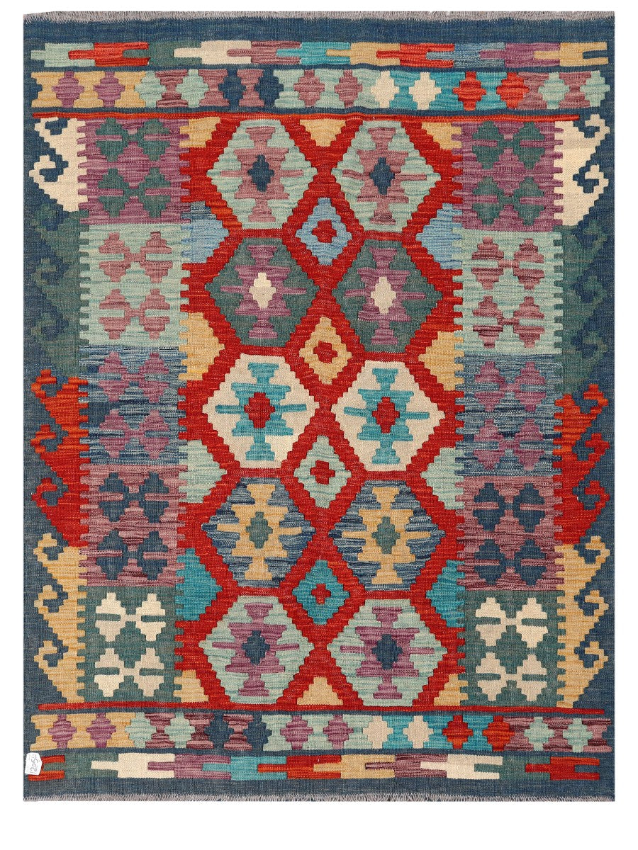 Maimana Afghanistan Kilim Rug - 171 x128 cm - Handmade