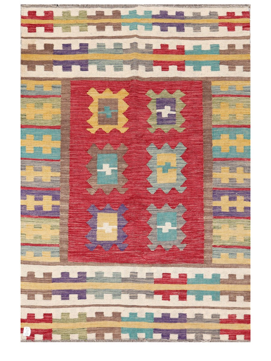 Maimana Afghanistan Kilim Rug - 172 x117 cm - Handmade