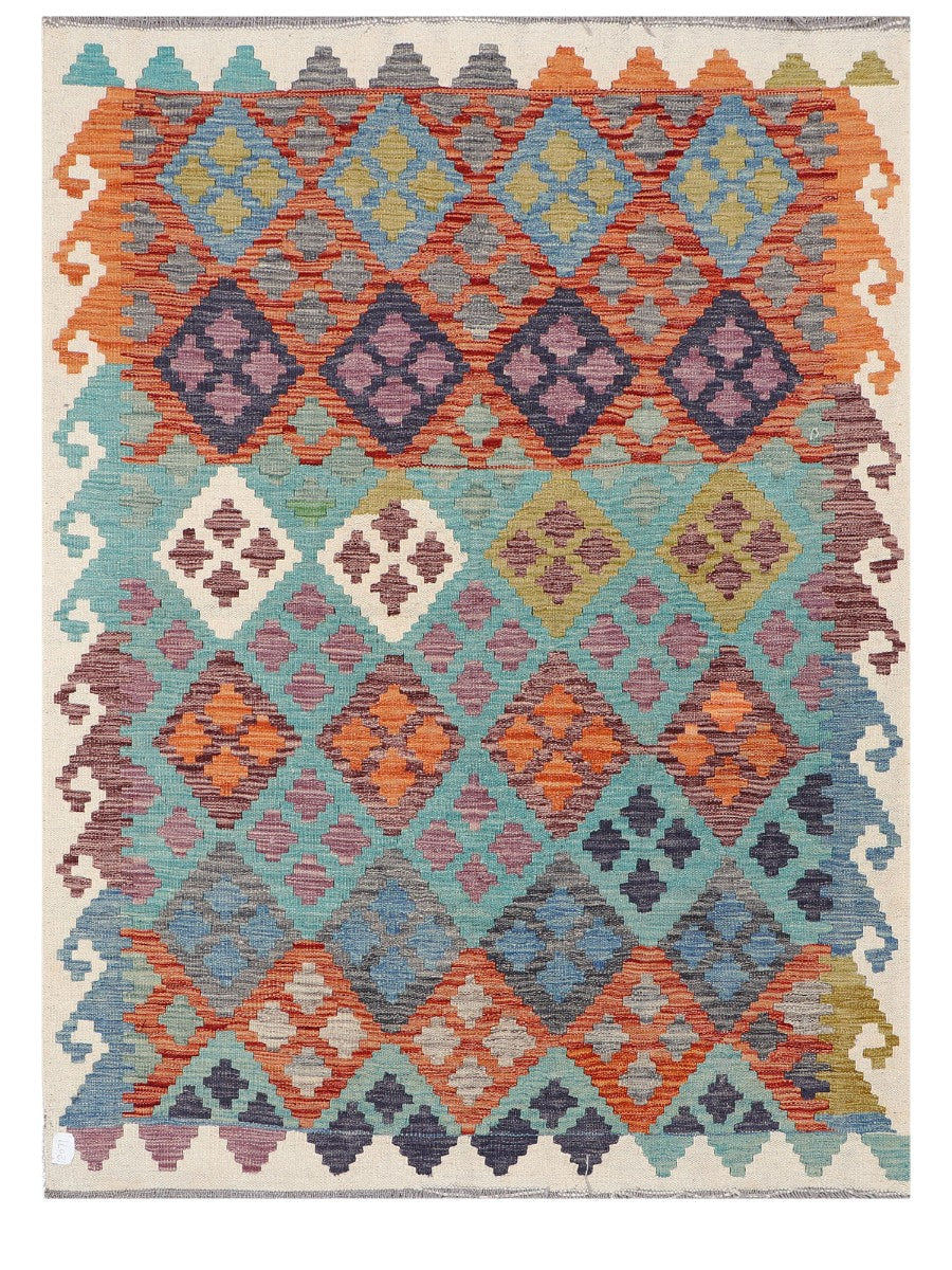 Maimana Afghanistan Kilim Rug - 175 x136 cm - Handmade