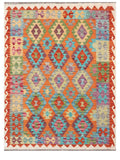 Maimana Afghanistan Kilim Rug - 197 x153 cm - Handmade