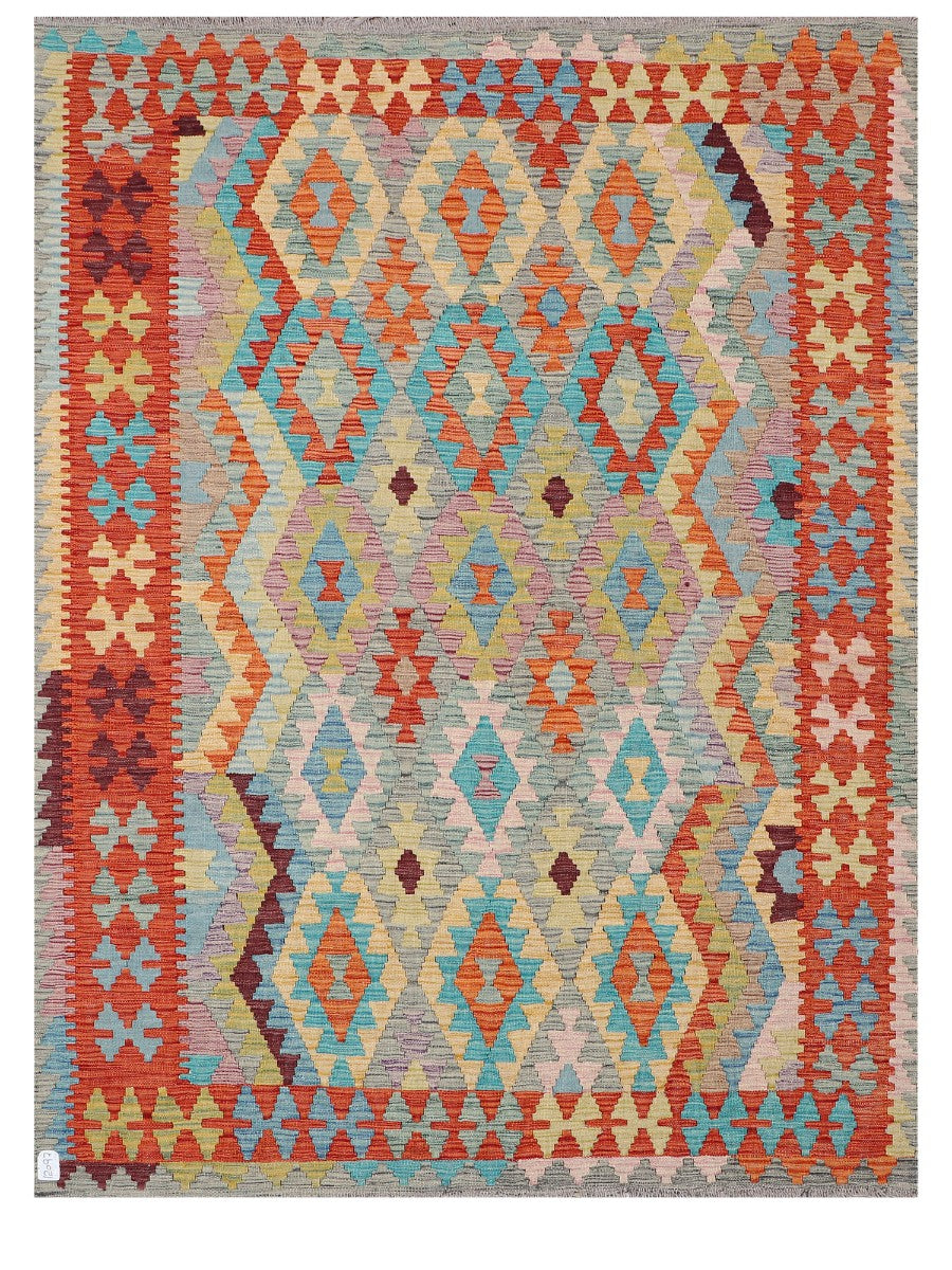 Maimana Afghanistan Kilim Rug - 193 x150 cm - Handmade