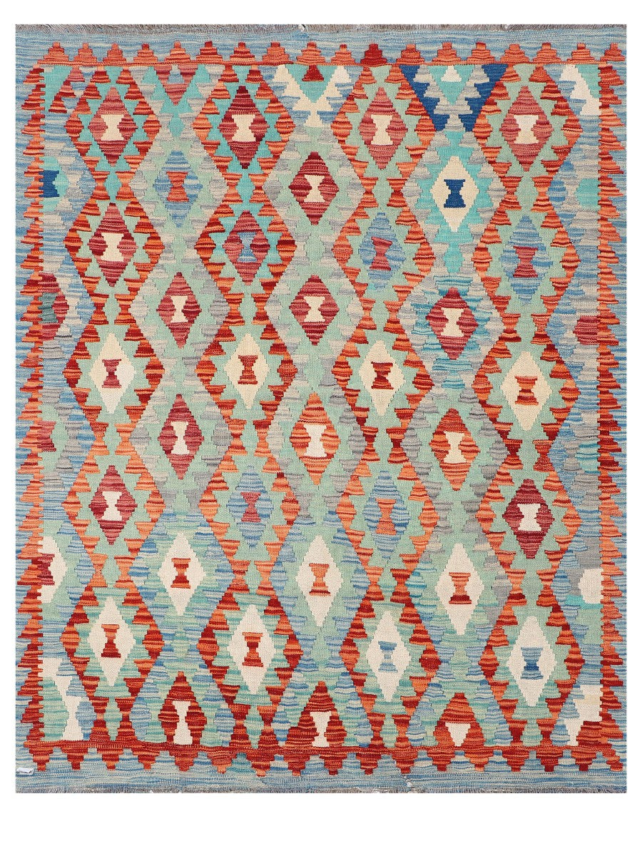 Maimana Afghanistan Kilim Rug - 190 x155 cm - Handmade