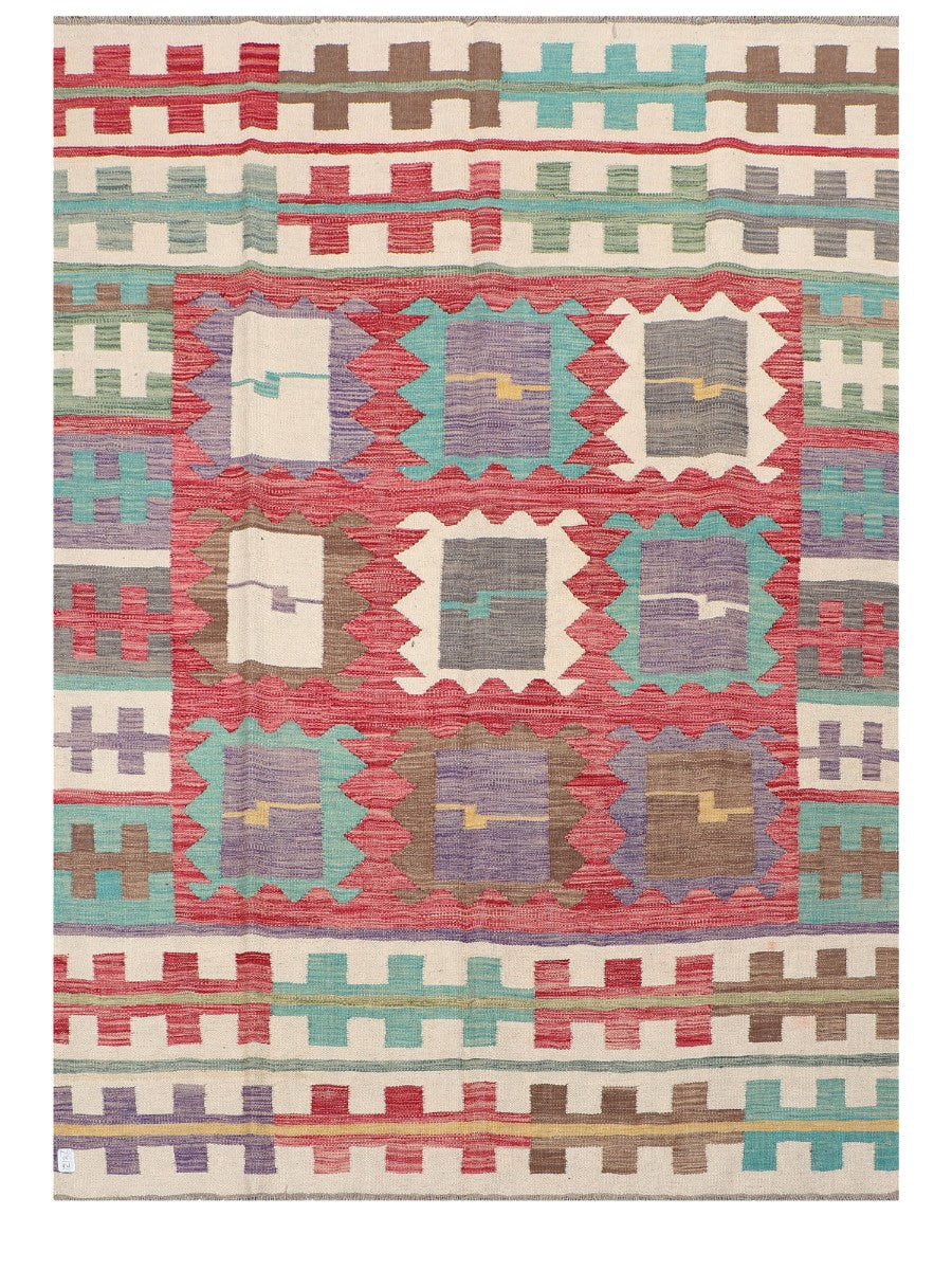 Maimana Afghanistan Kilim Rug - 240 x175 cm - Handmade