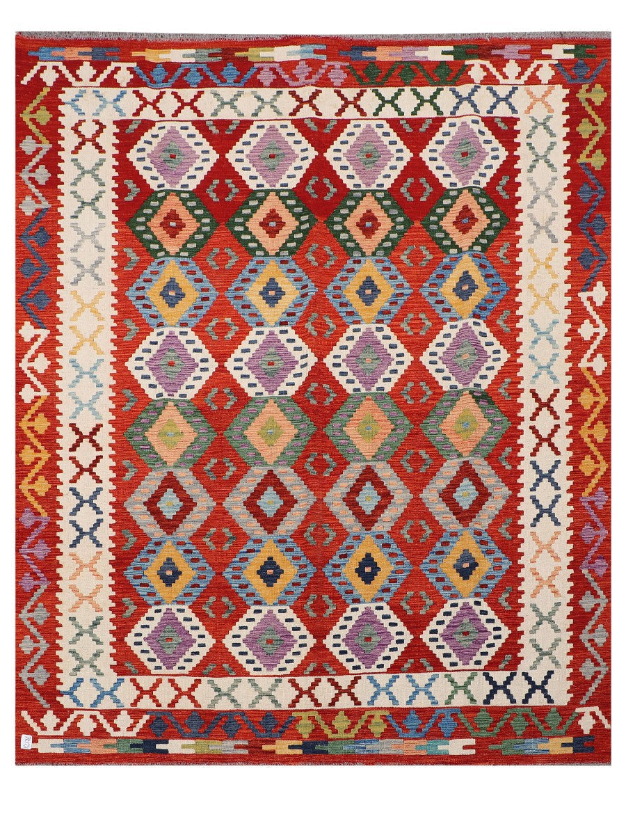 Maimana Afghanistan Kilim Rug - 250 x207 cm - Handmade
