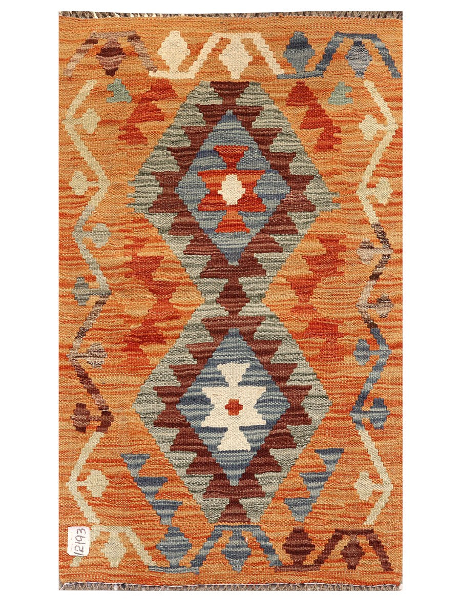 Maimana Afghanistan Kilim Rug - 96 x 57 cm - Handmade