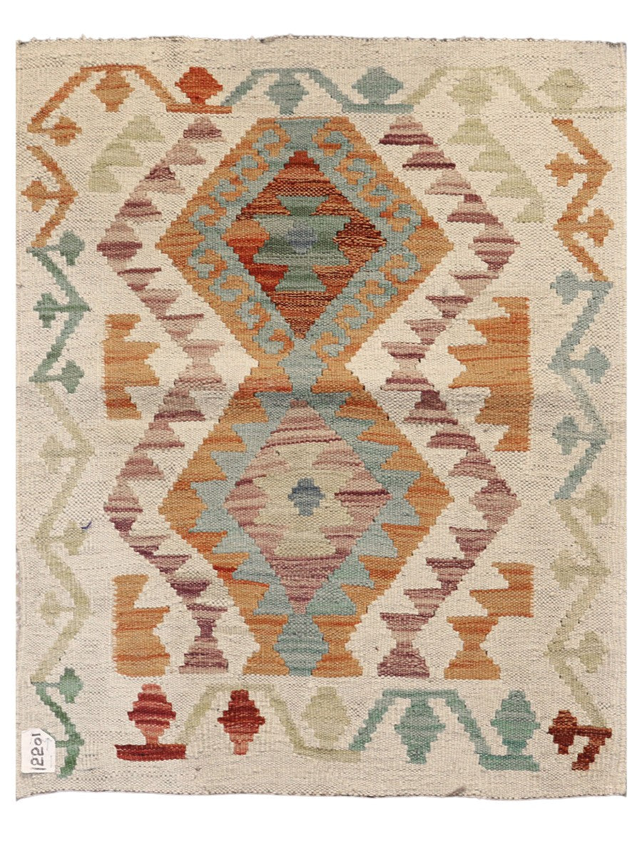 Maimana Afghanistan Kilim Rug - 85 x 67 cm - Handmade