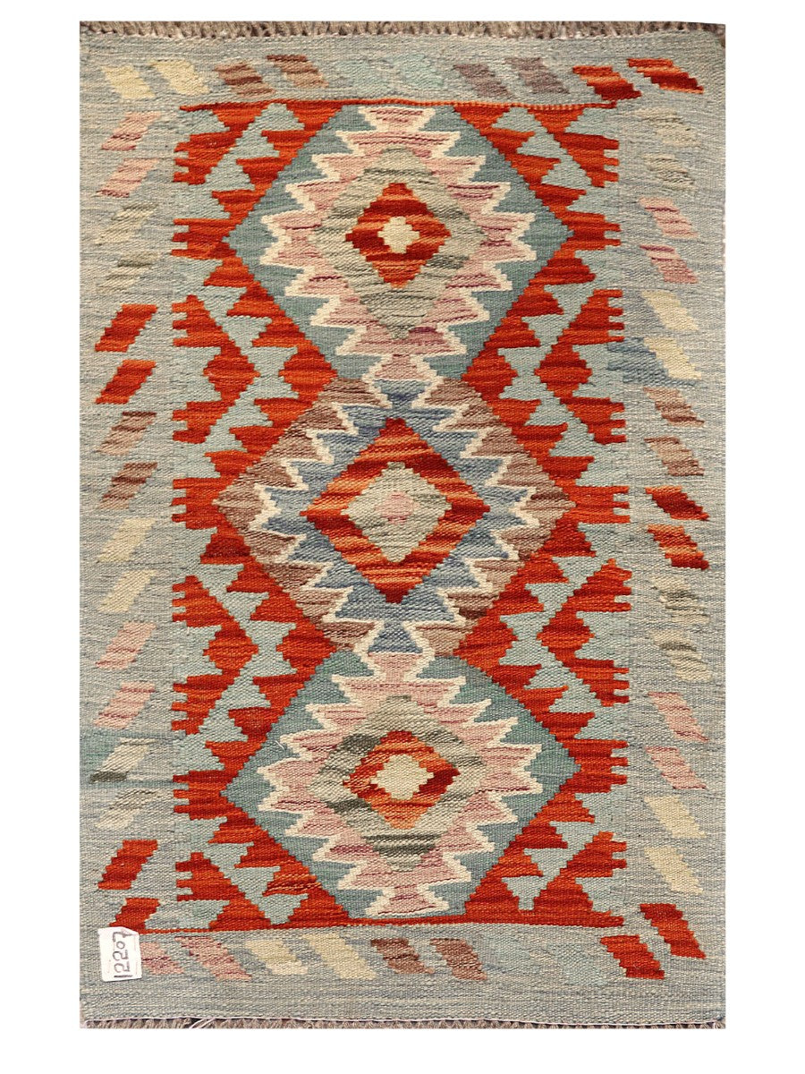Maimana Afghanistan Kilim Rug - 92 x 59 cm - Handmade